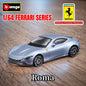 Bburago 1:64 Ferrari 488 Pista Replica Car Model Scale F40 F50 458 296 GTB Enzo Diecast Traffic Miniature Art Figure Kid Boy Toy