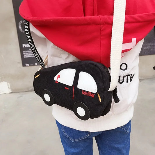 2024 Fashion Mini Crossbody Bag Packet Children Baby Boys Girls Car Shoulder Bag Handbags Cartoon Mini Coin Purse