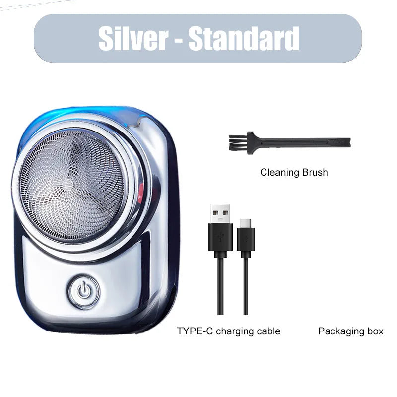 Mini Electric Travel Shaver For Men Pocket Size Washable Rechargeable Portable Painless Cordless Trimmer Knive Face Beard Razor