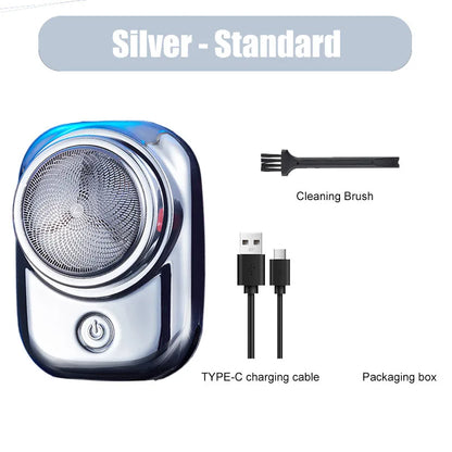 Mini Electric Travel Shaver For Men Pocket Size Washable Rechargeable Portable Painless Cordless Trimmer Knive Face Beard Razor