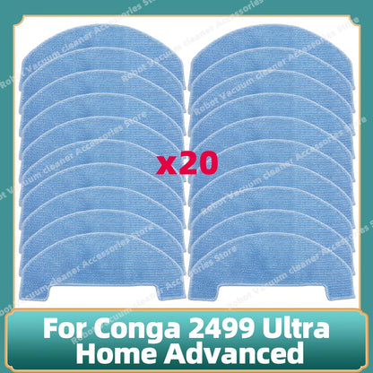 Fit For Conga 2499 Ultra Home Advanced Titanium / Atvel SmartGyro R80 Base Main Side Brush Filter Mop Cloth Dust Bag Parts