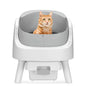 AutoScooper Automatic Cat Litter Box Safety Self Cleaning Machine, Includes Mat And Trash Bags, White (Manufactured By PetPivot)