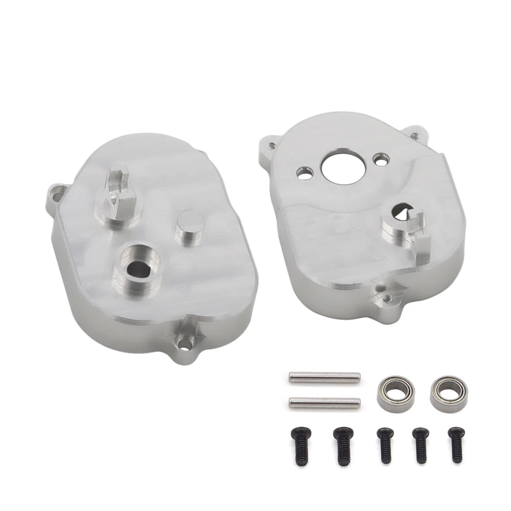 Metal Transmission Gearbox Engine Gear Box Housing Motor Drive Shaft Metal Gear For MN82 MN78 1/12 RC Car Upgrade Parts