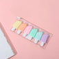 6 Pcs/set Gril Cute Highlighters Set School Office Stationery Drawing Supplies Kawaii Ice Cream Mini Painting Marker Pens