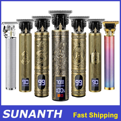 T9 Electric Hair Clippers Vintage Hair Trimmer Barber Hair Cutting Machine Mens Gifts Beard Shavers Shaving Machine