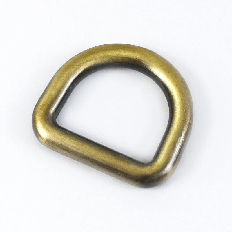 Meetee 10Pcs 10-38mm Metal Buckles For Bag Strap D Ring Clasp Belt Buckle Dog Collar Webbing Hook DIY Sewing Accessories G7-3