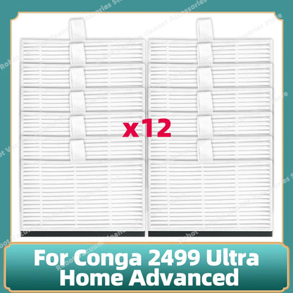 Fit For Conga 2499 Ultra Home Advanced Titanium / Atvel SmartGyro R80 Base Main Side Brush Filter Mop Cloth Dust Bag Parts