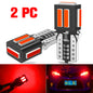 A pack 7020 SMD T10 W5W 194 Led Bulb Parking Car LED Side Light Trunk Lamp 12V White Lighting For Peugeot 206 308 307 207 Orange