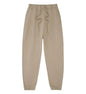 330g Mens 100% Cotton Spring Casual Long Pant French Terry Plain Brown Jogger Sports Trousers Male Flat Unlined Pocket Sweatpant