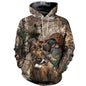 2024 Four Seasons Maple Leaf Camouflage 3D Sports Shirt Men's Fishing Outdoor Camping Hunting Clothing Jacket Men's Hoodie