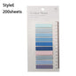 200/1200Sheets Writable Sticky Tabs Book Tabs Page Markers Translucent Sticky Note Tabs Post It Stick Tabs Annotation Tabs Index