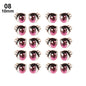 10Pairs Long Eyelashes Cute Love Cartoon Eyes Stickers Anime Figurine Doll Face Organ Paster Clay Decals DIY Doll Accessories