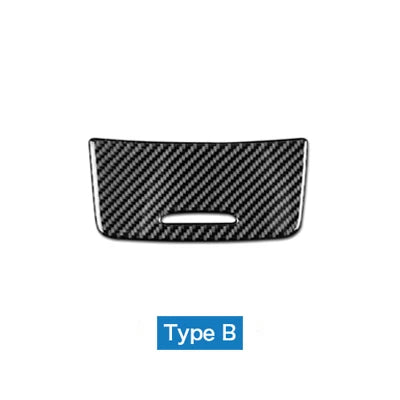 Real Soft Carbon Fiber Sticker for Mercedes Benz A Class W176 CLA C117 GLA X156 2013-2018 Car Center Console Panel Accessories