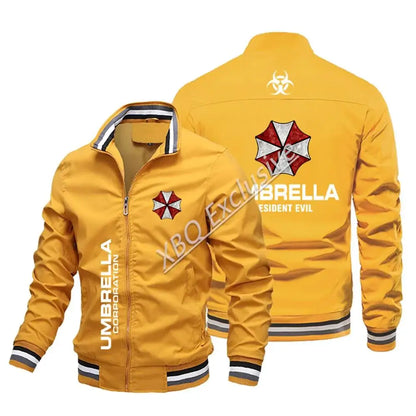 2024New Men's Thin Baseball Jacket Locomotive with Umbrella Corporation Logo For Four Seasons New Fashion