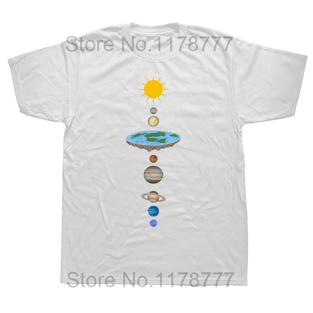 Funny Solar Systems Diagram Astronomy Lover Astronomer Space T Shirts Graphic Streetwear Short Sleeve Birthday Gifts T-shirt