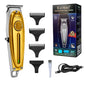 Kemei Professional Hair Clipper All Metal Men Electric Cordless Hair Trimmer 0mm Baldheaded T Blade Finish Haircut Machine 1949