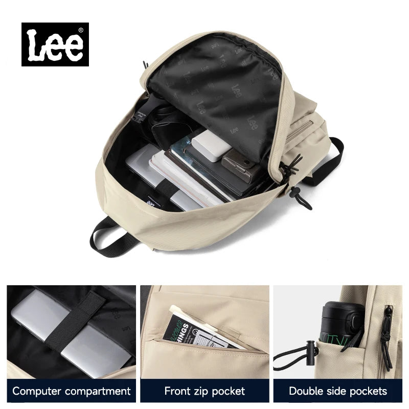 LEE Oxford Middle High School Backpacks for Teenage Lightweight Large Capacity 16 Inch Laptop Bag College Student Schoolbag
