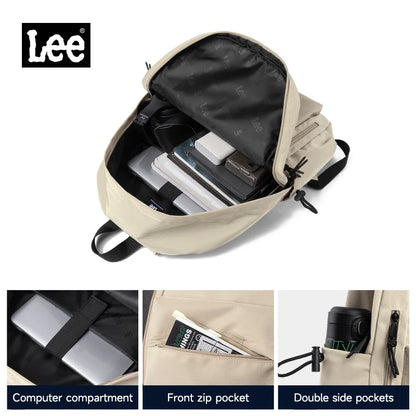 LEE Oxford Middle High School Backpacks for Teenage Lightweight Large Capacity 16 Inch Laptop Bag College Student Schoolbag