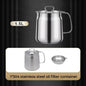 304 Stainless Steel Versatile Oil Filter Vessel Large Capacity with Filter Frying Basket Deep Fryer Separating Grease Separator