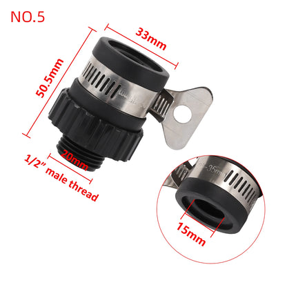 Durable Universal Water Faucet Adapter Plastic Hose Fitting Hose Irrigation Garden Suit For 13-24mm OD Tap