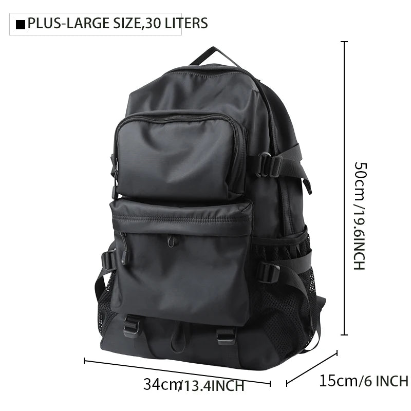 Sell Well Casual Street Style Male Backpack Large Capacity 17inch Laptop Travel BackPack Tiding University College Schoolbag