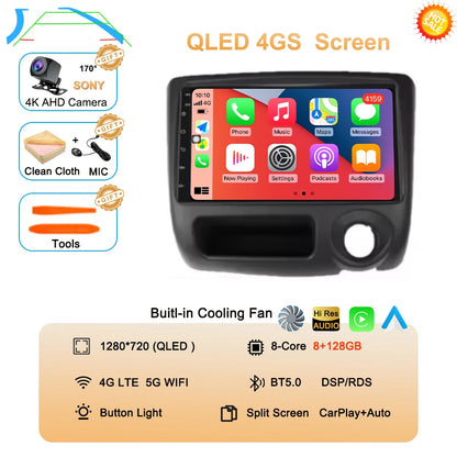 Android 14 For Toyota Vitz Yaris Echo 1999-2005 Carplay Auto Car Radio Multimedia Video Player Navigation GPS No 2Din 2 Din DVD