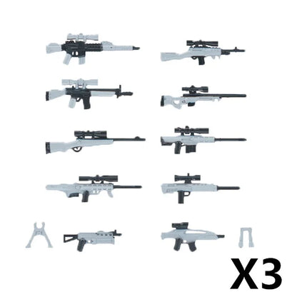WW2 German Weapon Building Block 98K Two-color Gun US M1911 Soviet RPG Military Soldier Figure Accessories Rifle Pistol Toy C349