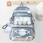 Anime Kuromi Cinnamoroll Melody Backpack Students Book School Bag Kawaii Girls Laptop With Badages