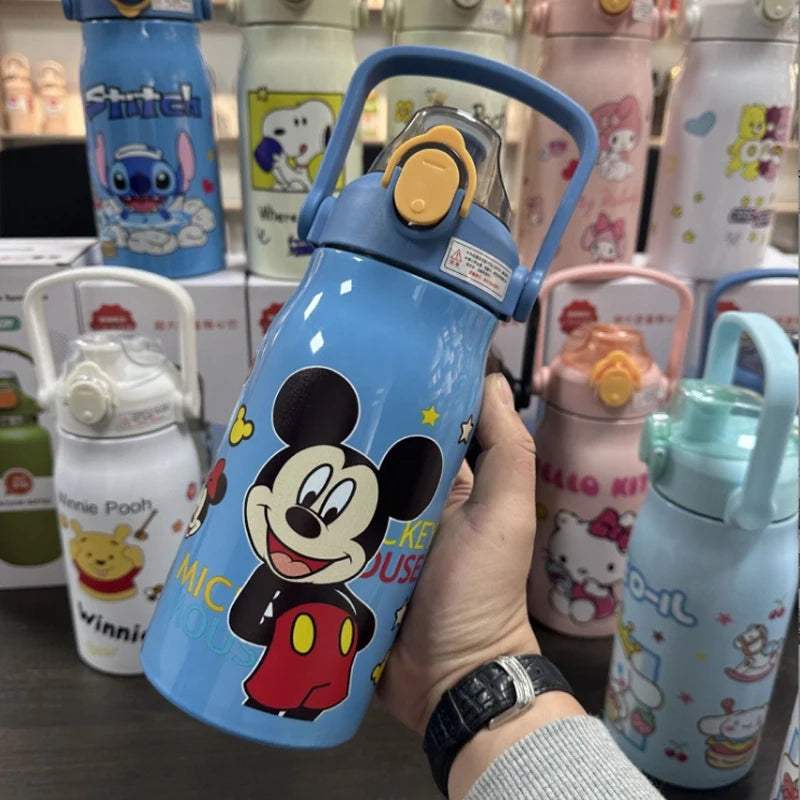 Sanrio Kuromi Water Cup Student Children's Cute Plastic Cup with Lid Straw Cup Straight Drinking Cup Festival Water Cup