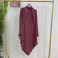Long Khimar Overhead Hijab Scarf One Piece Amira Prayer Garment Kaftan Eid Ramadan Turkey Dubai Islamic Burqa Headdress Clothing