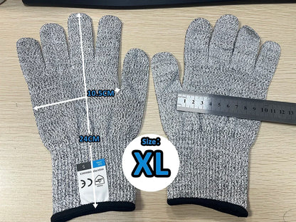 HPPE Level 5 Safety Anti Cut Gloves High-strength Industry Kitchen Gardening Anti-Scratch Anti-cut Glass Cutting Multi-Purpose