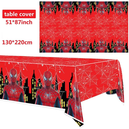 Tablecloth Decorations Spiderman Birthday Party Supplies Spiderman Theme Disposable Table Cover Kid Birthday Party Supplies Baby