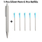 Metal Ballpoint Pens Automatic Ballpoint Pen Refill Black Blue Ink For School Office Stationery Supplies Writing 0.7mm