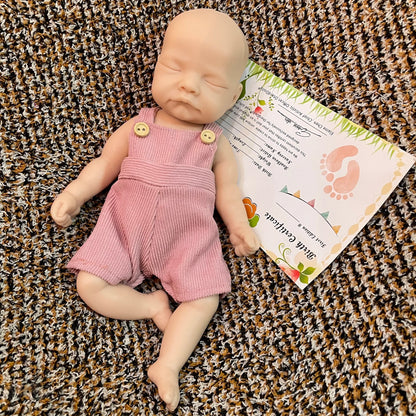 28CM Unpainted Silicone Girls Whole Body Soft Solid Silicone 8 Styles Newborn Baby Dolls Toys For Gifts Reborn Corpo De Silicone
