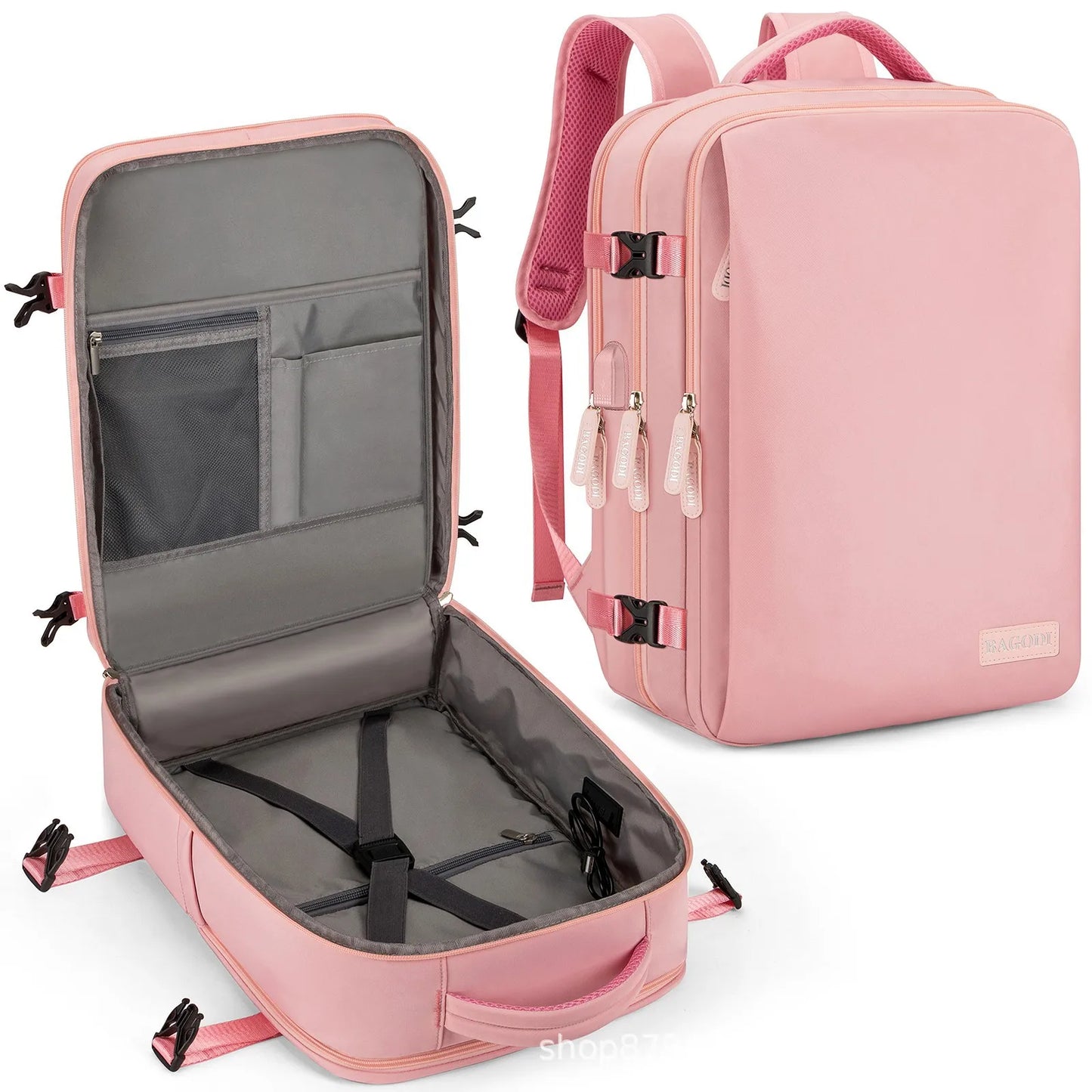 Geestock Airport Backpack Travel Backpack for Easyjet Cabin Bag Laptop Backpack Flight Approved Casual Daypack for Weekender