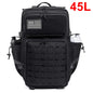 QT&QY 25L GYM Tactical Backpacks for Men  Survival Laser Cut Molle Daypack Small Bug Out Bag Gym Rucksack with Dual Cup Holders