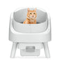AutoScooper Automatic Cat Litter Box Safety Self Cleaning Machine, Includes Mat And Trash Bags, White (Manufactured By PetPivot)