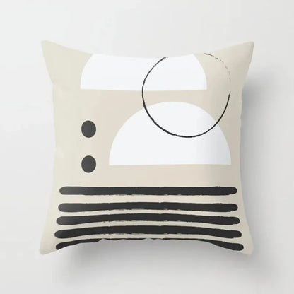 45*45cm simple plant print pattern cushion cover home decoration living room sofa chair pillow cover