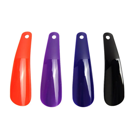 1 PC 16cm Shoe Horns Plastic Spoon Shape Flexible Lazy Shoe Helper Shoes Lifter Pull Shoehorn Slip Handle Shoehorn