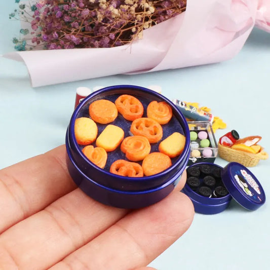 1/6 Miniatrue Dolls Food Mini Chocolate Cookies Boxs Potato Chips Model Toys Pretend Play for Bjd Dollhouse Scence Accessories