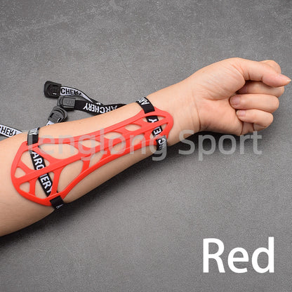 6.5in Archery Arm Guard Hard Plastic Arm Protection Forearm Safe Adjustable For Traditional Recurve Bow Sports Equipment 1pcs