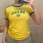 Summer Y2K Clothes T-shirt Women Letter Graphic Streetwear Crop Top Aesthetic Gothic Harajuku Tee Slim T Shirt Girl Vintage new