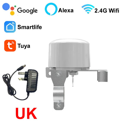 Tuya Smart WiFi Water Gas Valve ON/OFF Auto Control Timer DN15 DN20 Pipe Valve Support Alexa Google Assistant Remote Controller