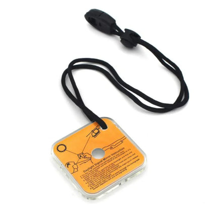 Outdoor Survival Reflective Signal Mirror for Hiking Camping Emergency Practical Daylight Reflective Tool First Aid Supplies S/L