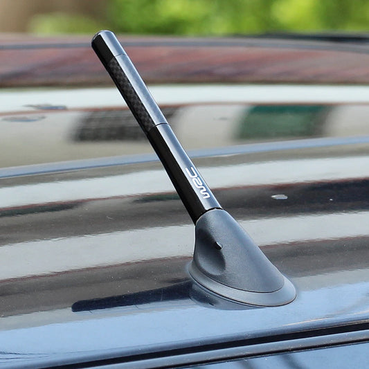 Car Carbon Fiber Short Stubby Mast Antenna for Skoda Octavia 2 A7 A5 A4 Vrs Fabia 2 1 Rapid Yeti Superb 3 Felicia Citigo RS