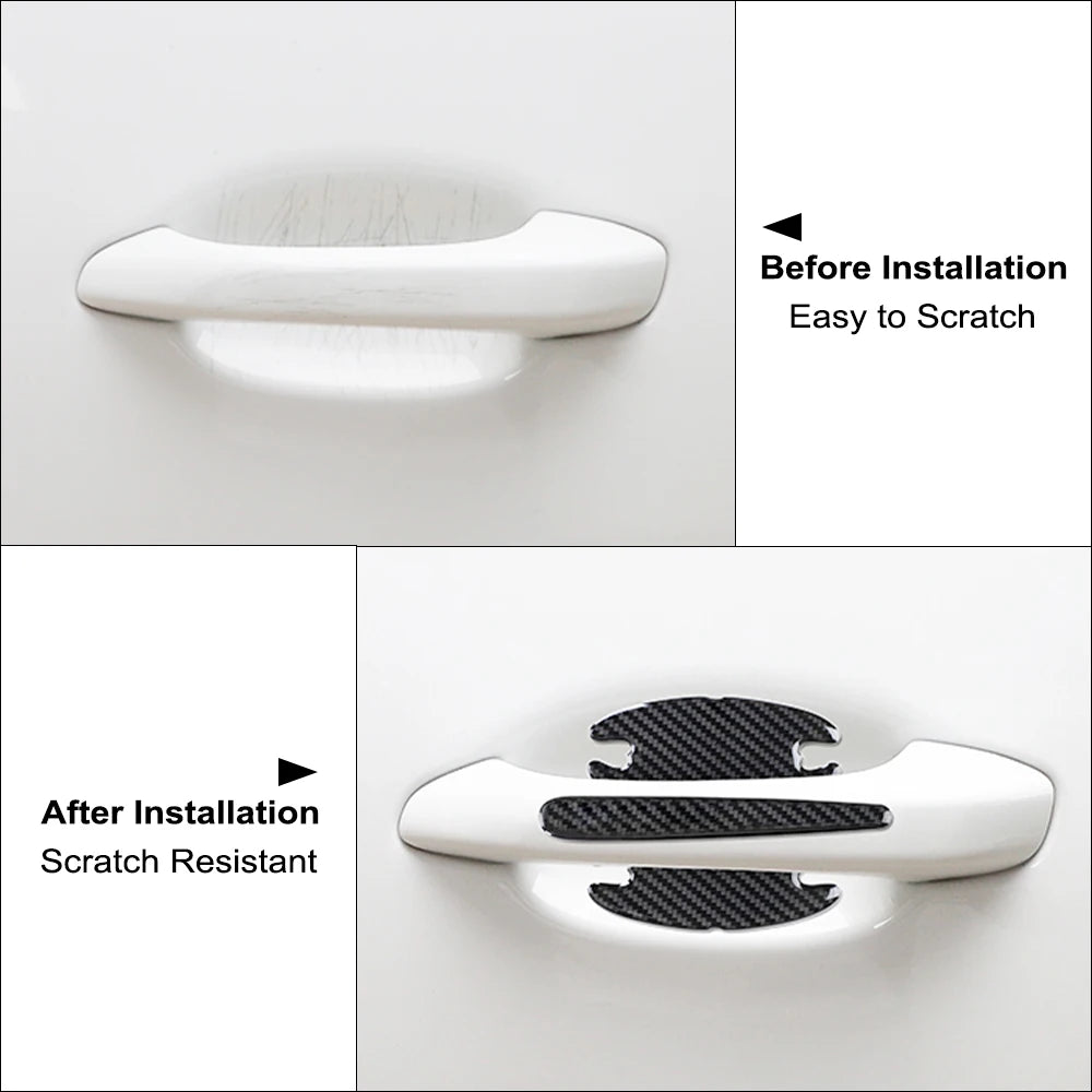 Car Door Handle Sticker Anti Collision Auto Exterior Accessories For Acura MDX RDX TSX TL ILX TLX NSX RL CDX RSX ZDX TLXL RLX