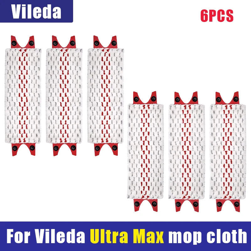 High Quality Microfiber Floor Mop Pads Reusable Flat Spin Mop Cloth Replacement for Vileda UltraMax Quick Drying Machine Washabl