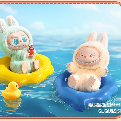 Genuine Spot Goods Pop Mart Labubu Heartbeat Macarons Vinyl Blind Box Plush V2 Toy For Kids Christmas Gift