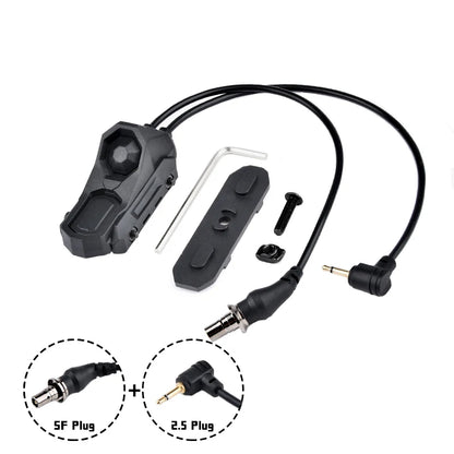WADSN Airsoft Axon Tactical Dual Function Switch Remote Button M300 M600 SF Plug NGAL PEQ OGL L3 Laser FIT Mlok Keymod 20mm Rail