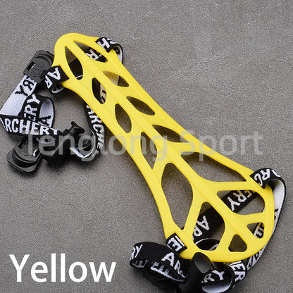 6.5in Archery Arm Guard Hard Plastic Arm Protection Forearm Safe Adjustable For Traditional Recurve Bow Sports Equipment 1pcs
